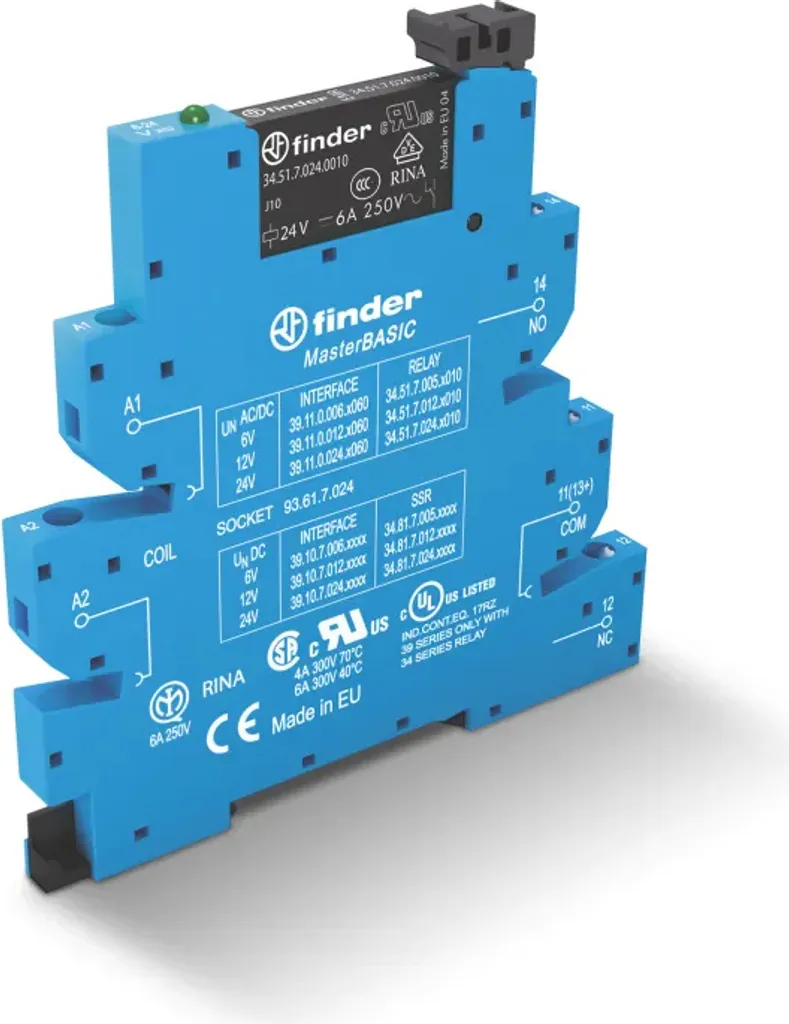 Module de relais Finder MasterBasic 391100120060 pour rail DIN 35mm