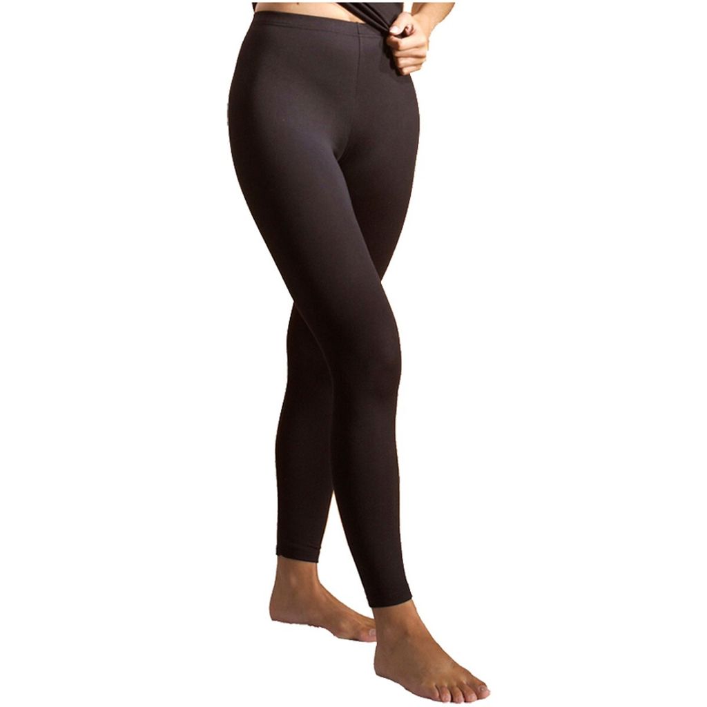 HERMKO 5720 Damen Leggings aus Baumwolle / Elasthan, Farbe:schwarz, Größe:48/50 (XL)