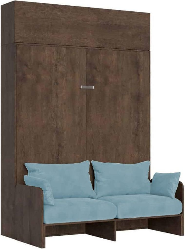 ITAMOBY - Schrankbett Kentaro Sofà 160 vertikal mit Vasistas-Wandschrank Nussbaum-A33