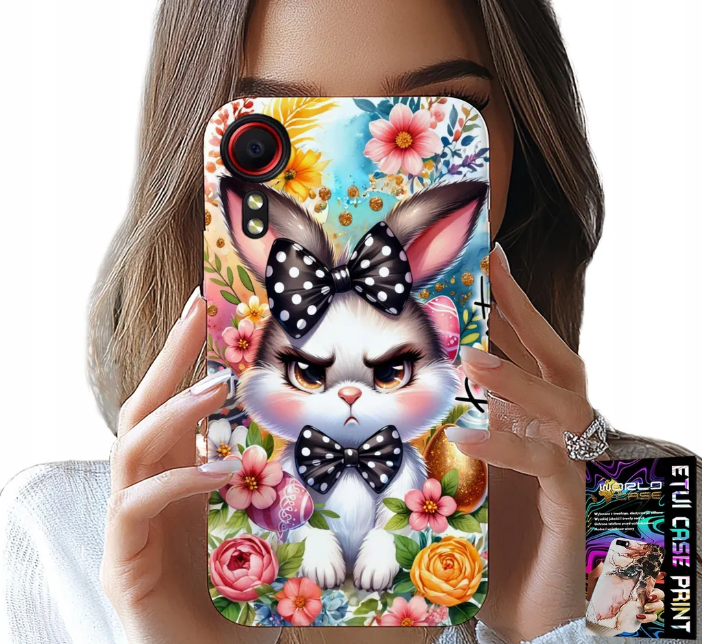 Cover Xcover 7 con Coniglietto e Uova + Pellicola Vetro - Protezione 360°