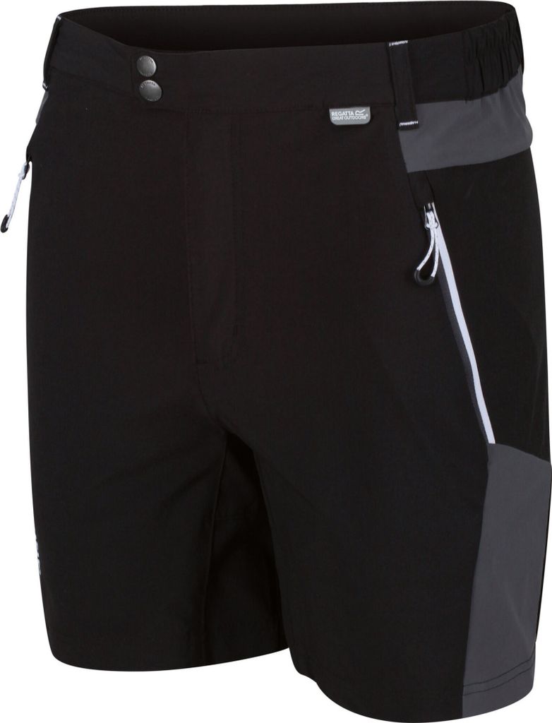 Wanderhosen kurze Männerschwarzgröße 60