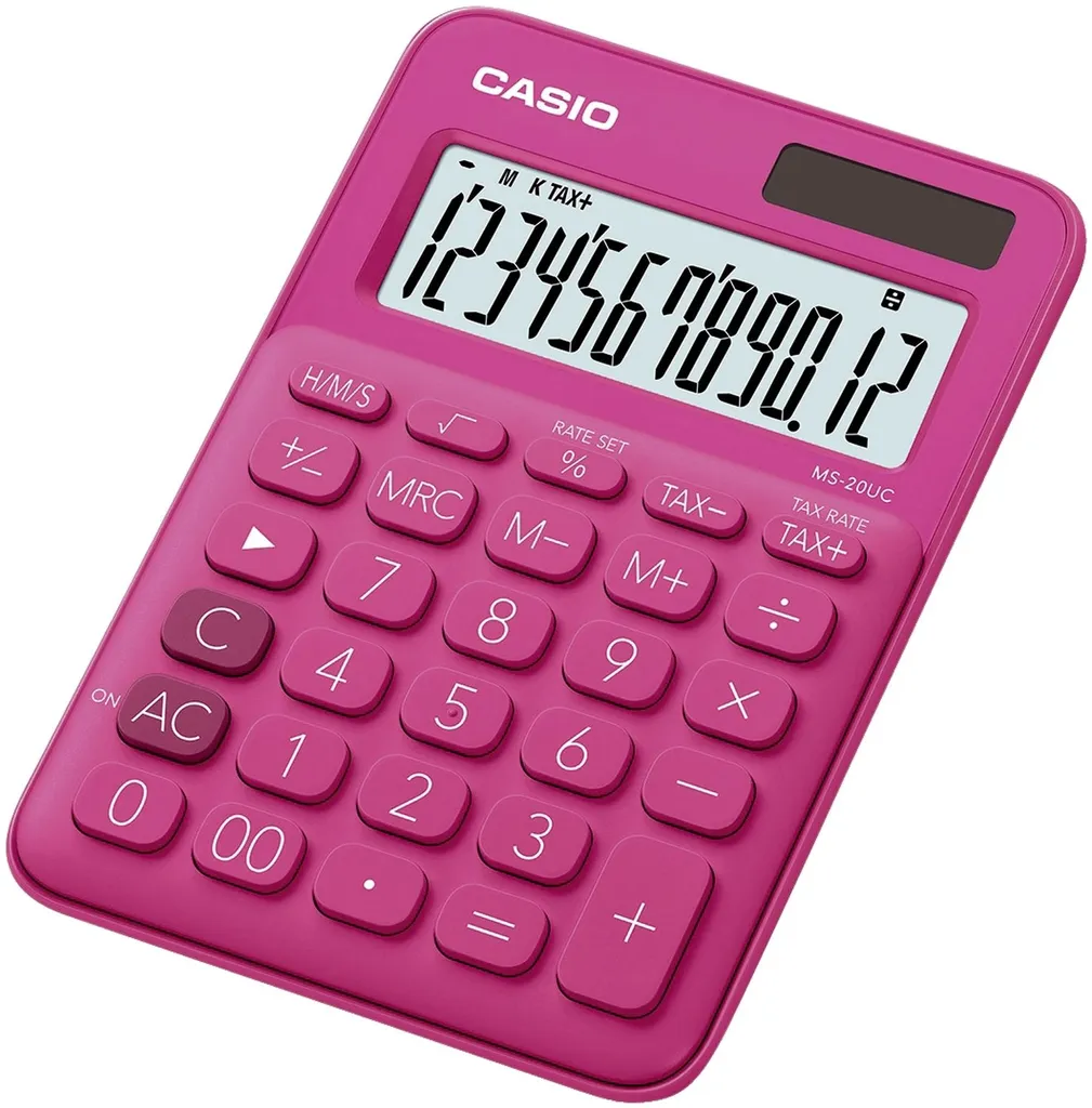 Casio MS-20UC-RD Rosso: Più di una Calcolatrice, un Colore per la Creatività