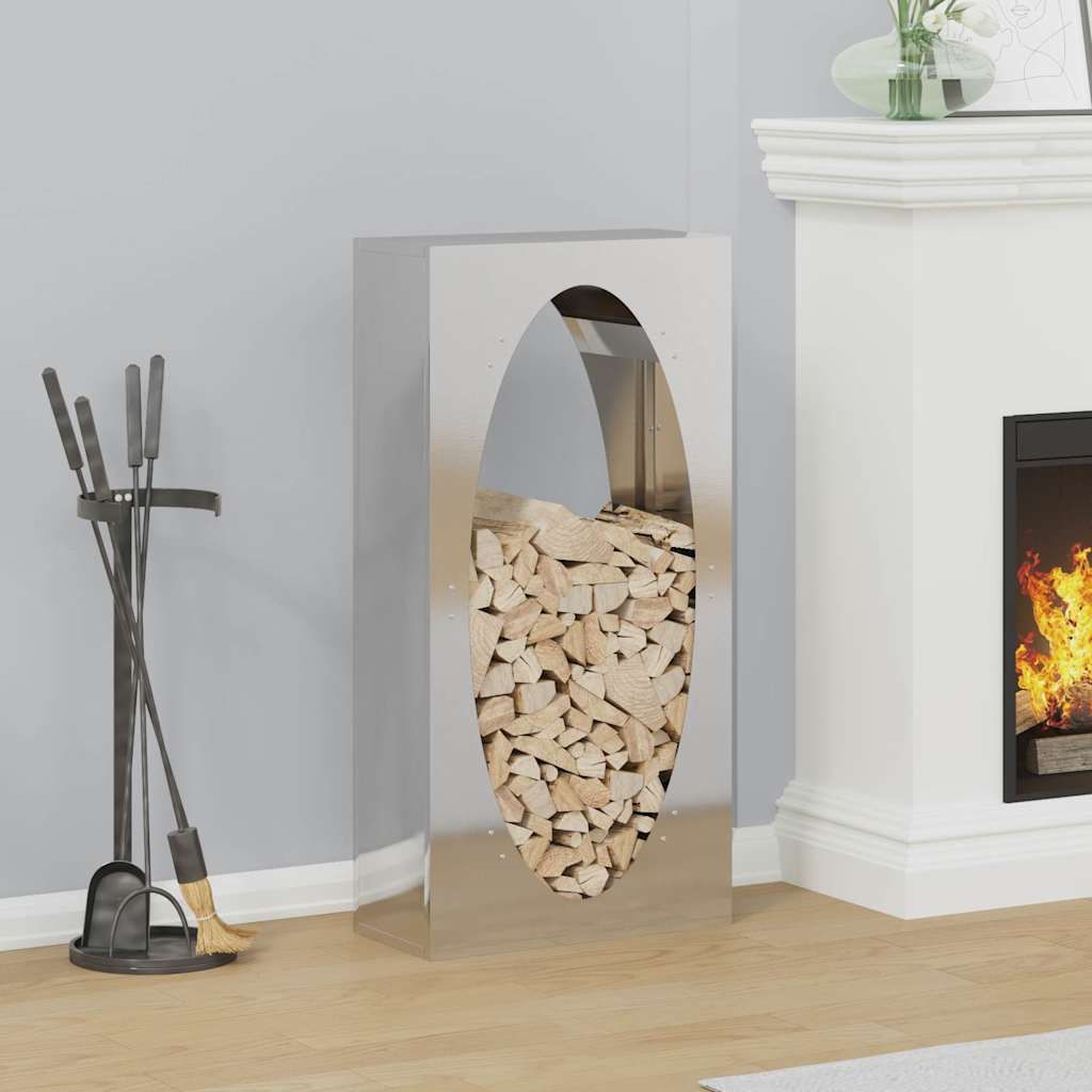 "2026 Promotion" Brennholzregal 50x23x100 cm Edelstahl - Kaminholzregale CC32408