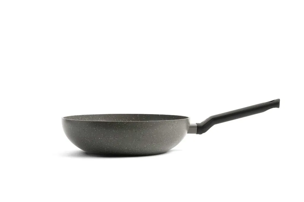 BK Padella Wok Alluminio Granito 28cm Ceramica Antiaderente PFAS Free