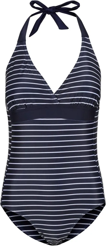 Maillot de bain Flavia II gainant et résistant au chlore - Bleu et Blanc