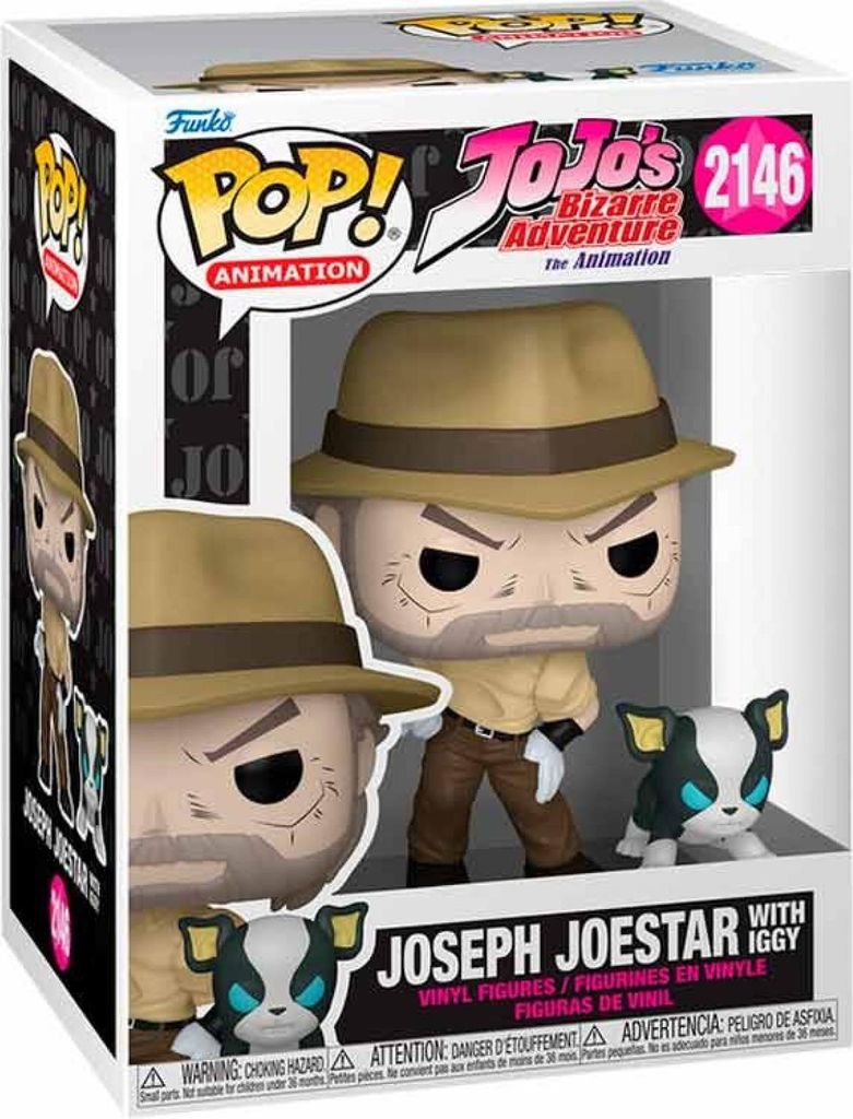 POP-Figur Jojos bizarres Abenteuer Joseph Joestar mit Iggy