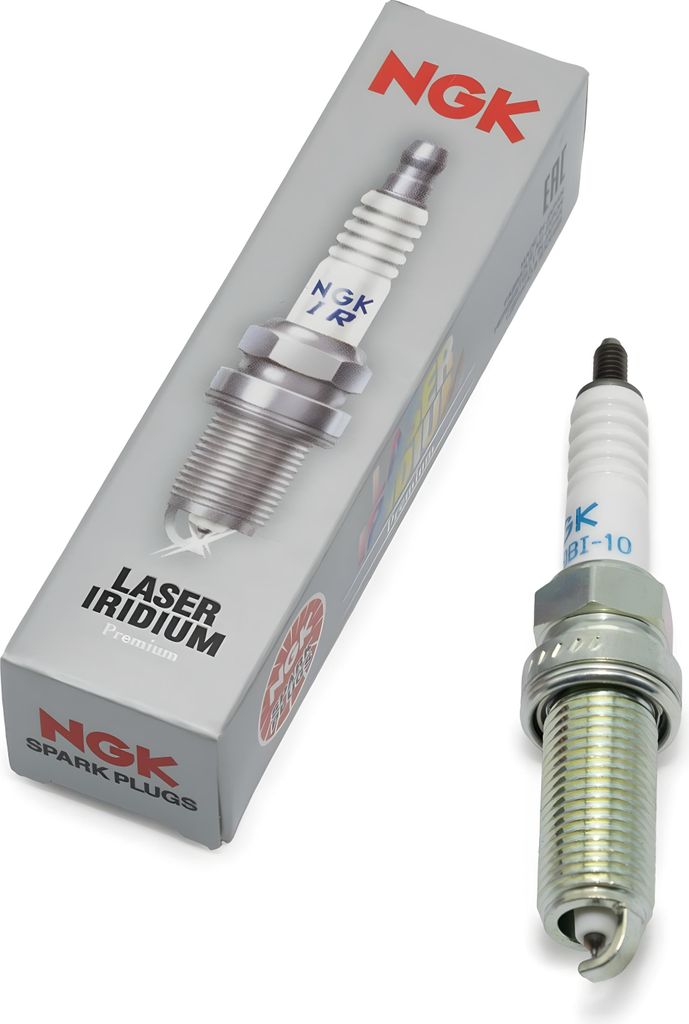 Zündkerzen Set NGK 2x LKAR9BI-10 Iridium-Zündkerze entstört, 26,5mm besonders langes Gewinde Ø 12,0mm Hex 14,0mm, Elektrodenabstand 1,00mm, Wä...