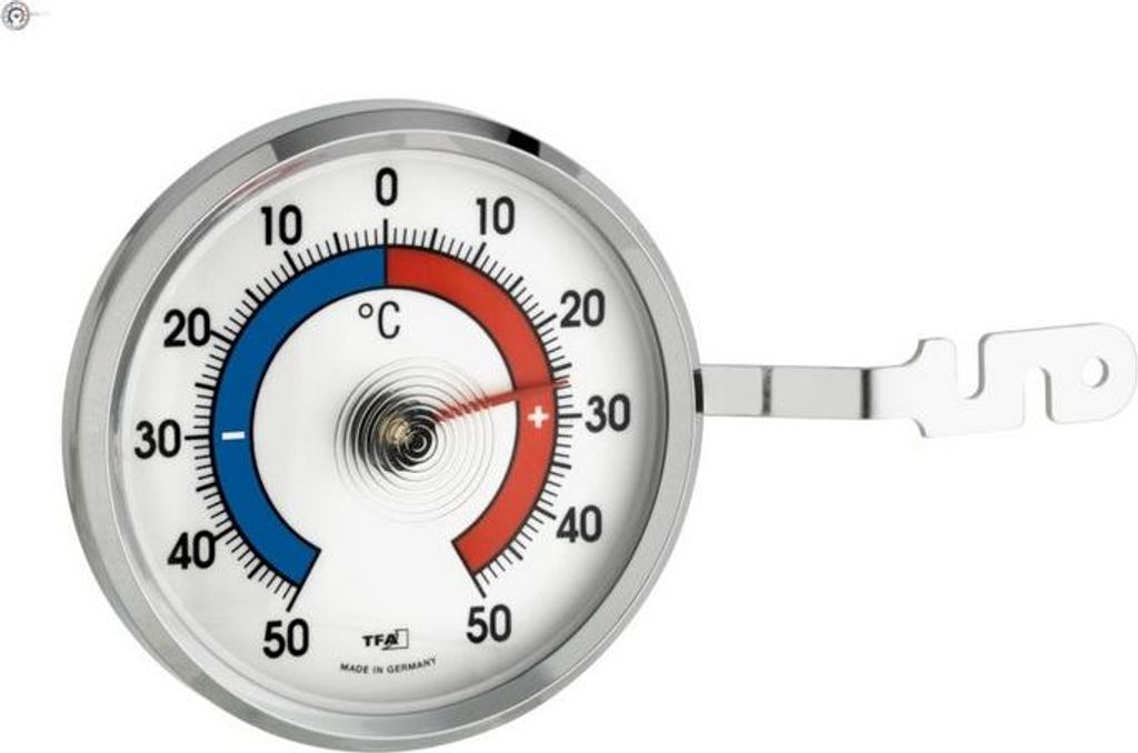 TFA - Analoges Fensterthermometer aus Metall 14.6005 - silber/weiß weiß
