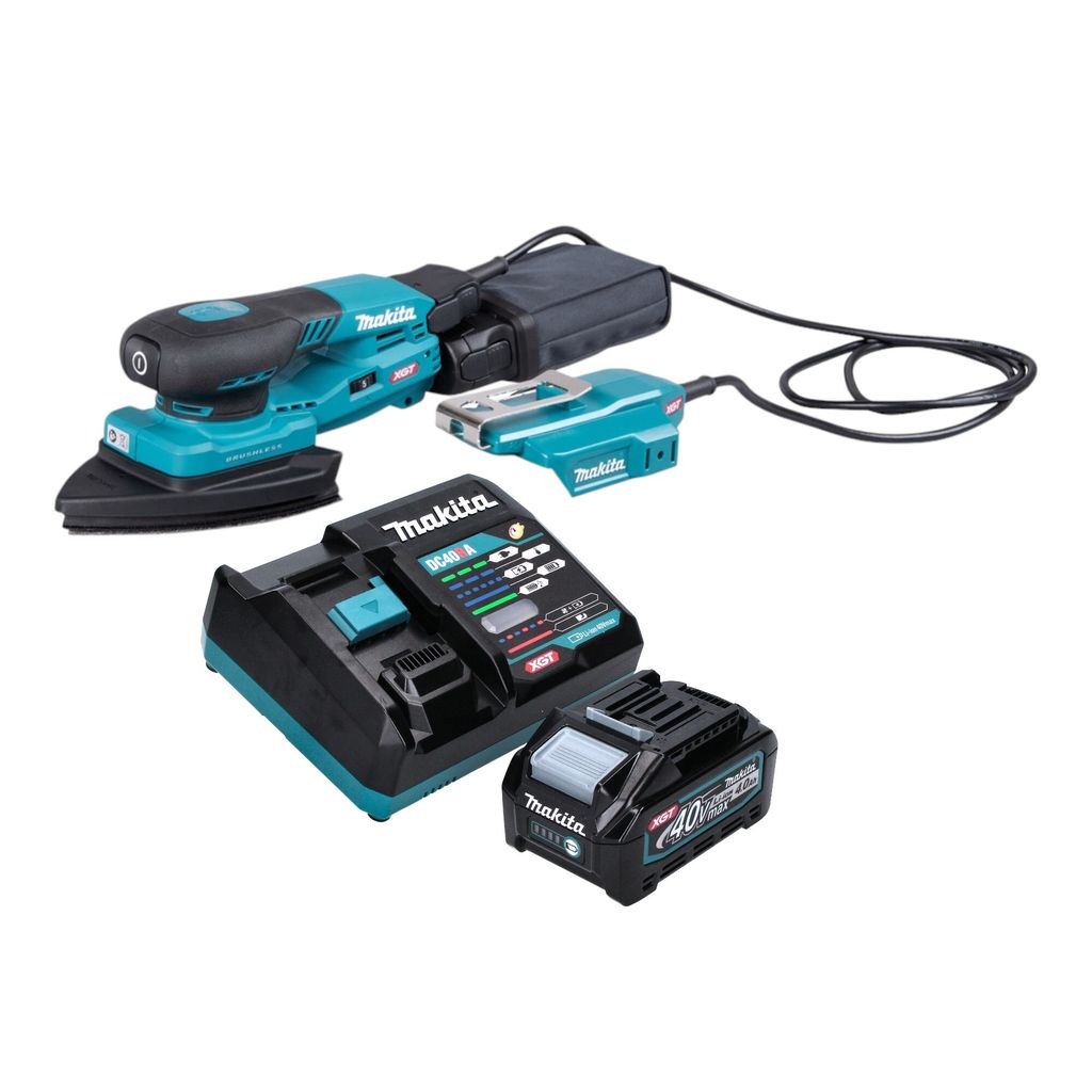 Makita BO 006 CGM101 Akku Deltaschleifer 40 V max. 100 x 150 mm 3,0 mm Hub Brushless + 1x Akku 4,0 Ah + Ladegerät