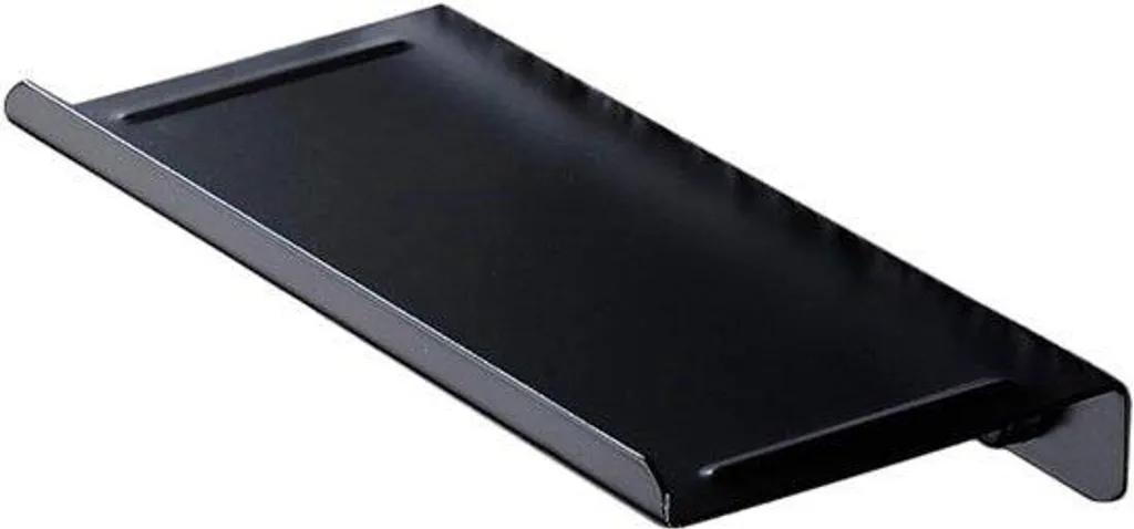 Support mural de salle de bain design noir en acier inox anticorrosion