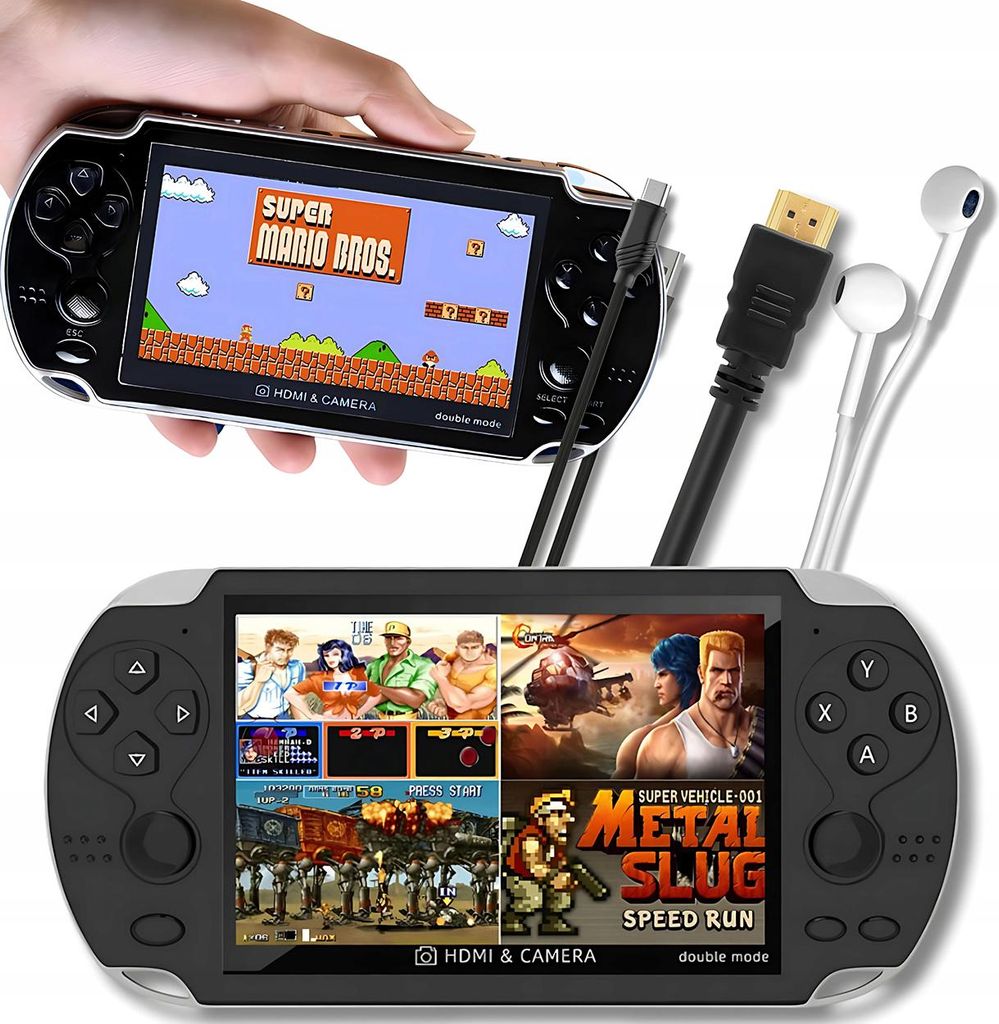 Přenosná retro konzole X7 více než 1000 her velký displej Obrázek produktu 