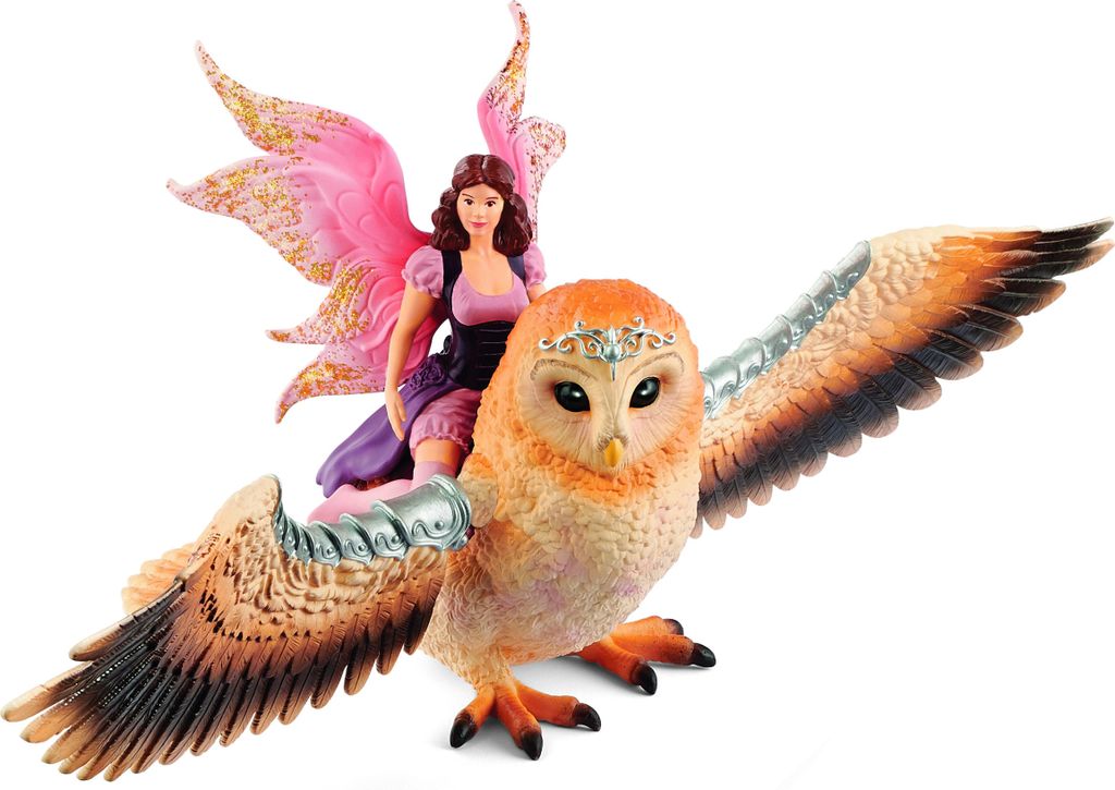 Schleich Bayala Elfe auf Glitzer- Eule 70713 Produktbild 