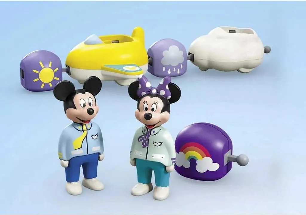 PLAYMOBIL Junior 71697 Mickey Mouse Train des nuages coloré et empilable - 11