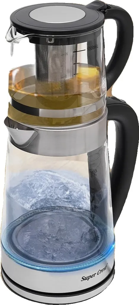 Bollitore Elettrico Vetro 2.5L 1800W | Bollitura Rapida per Famiglie - 1
