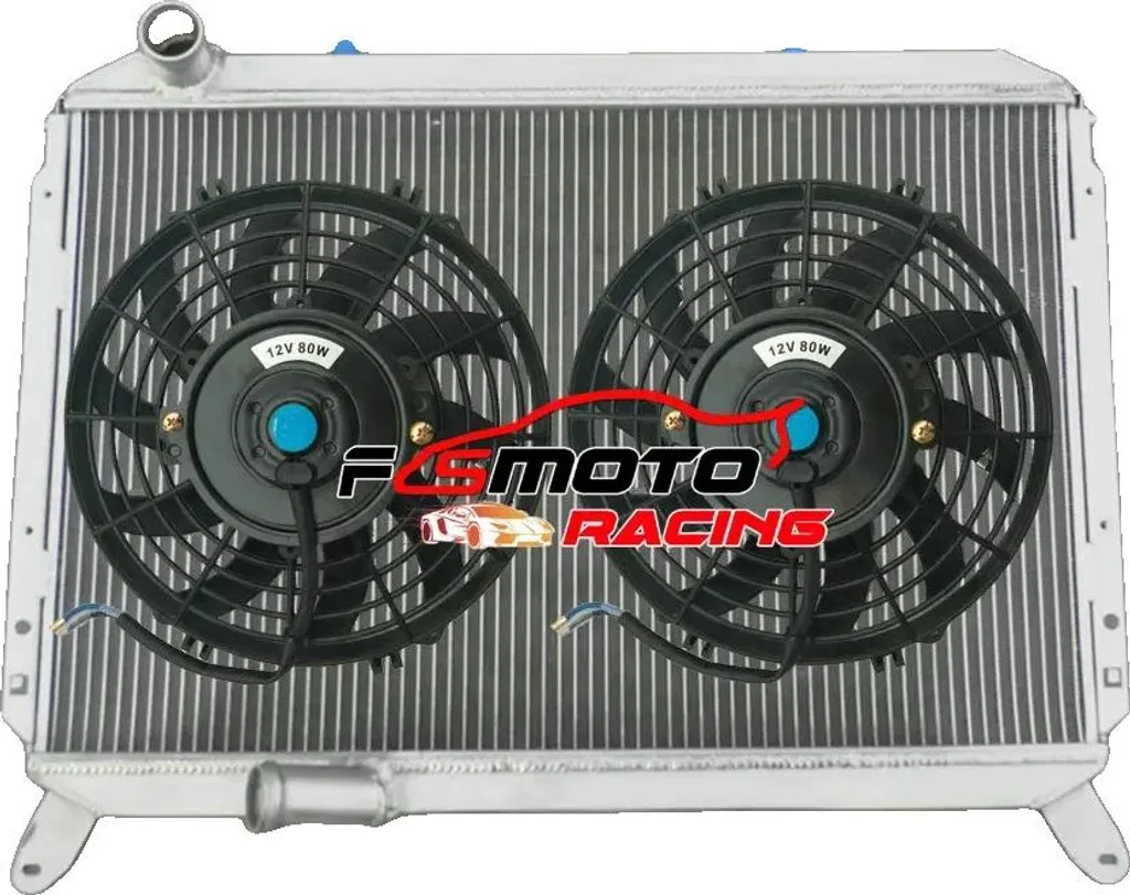 Radiateur alu performance avec double ventilateur 12V pour moteur sport