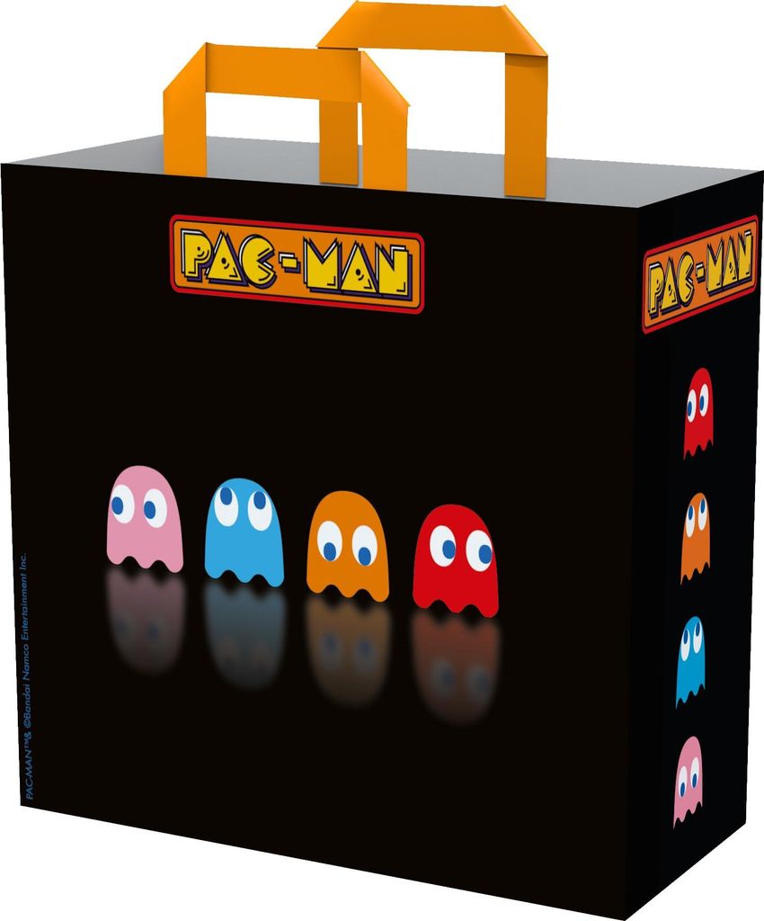 Konix KX PACMAN SHOPPING BAG BLACK, Stoffbeutel, Schwarz, Produktbild 