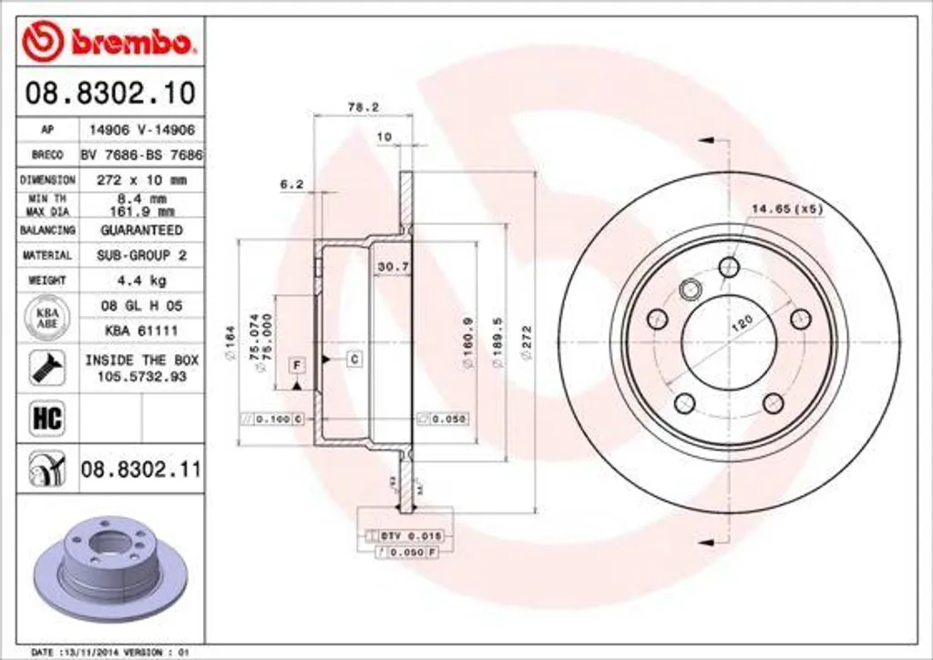 Supprimez les Vibrations au Freinage avec le Disque Brembo pour Série 3 E36