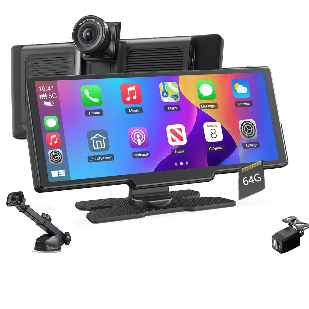 Autoradio portable 9 pouces Carplay et caméra pour camion et voiture