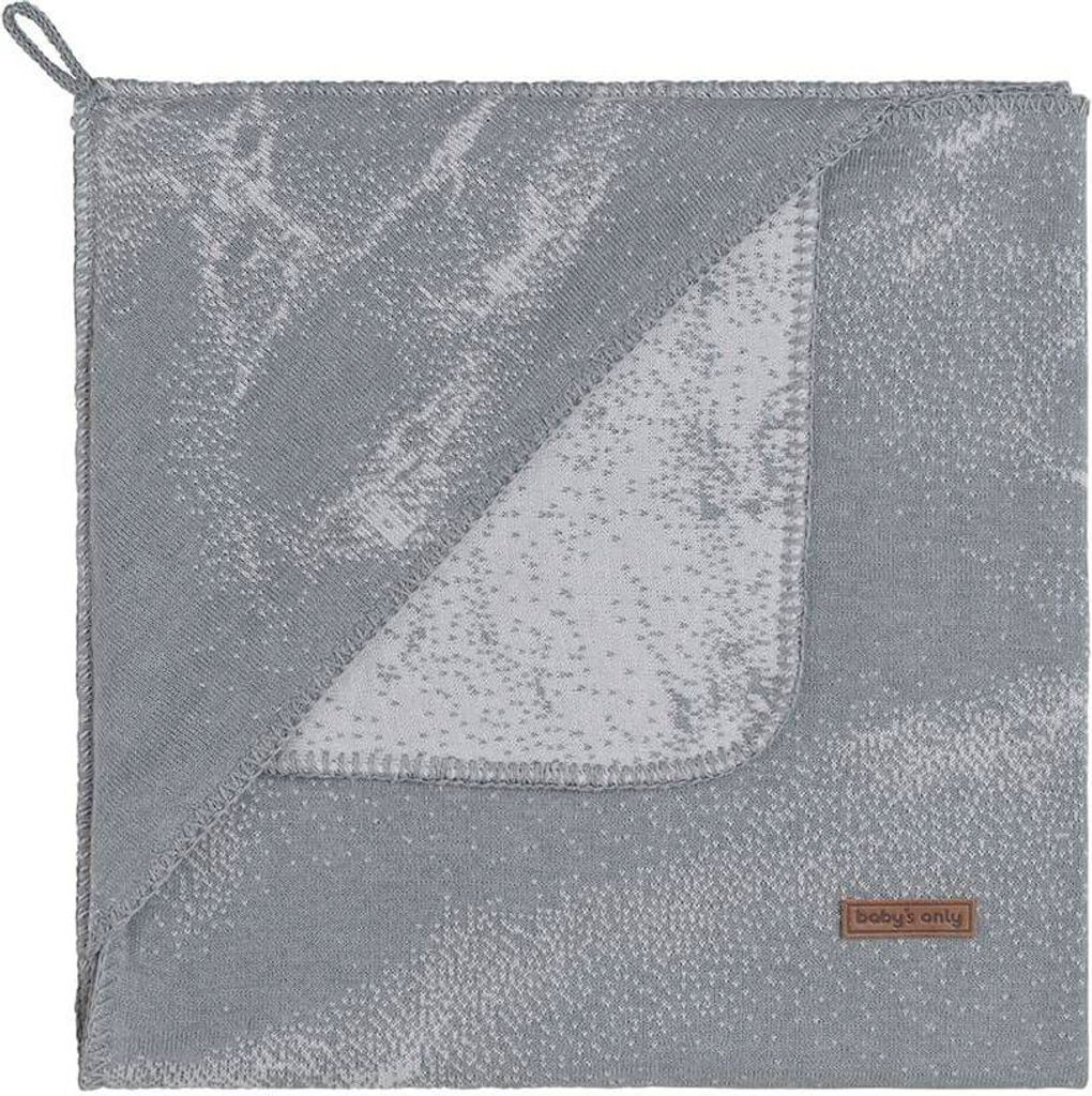 Baby's Only Einschlagdecke Marble - Grau/Silbergrau - 75x75 Produktbild 