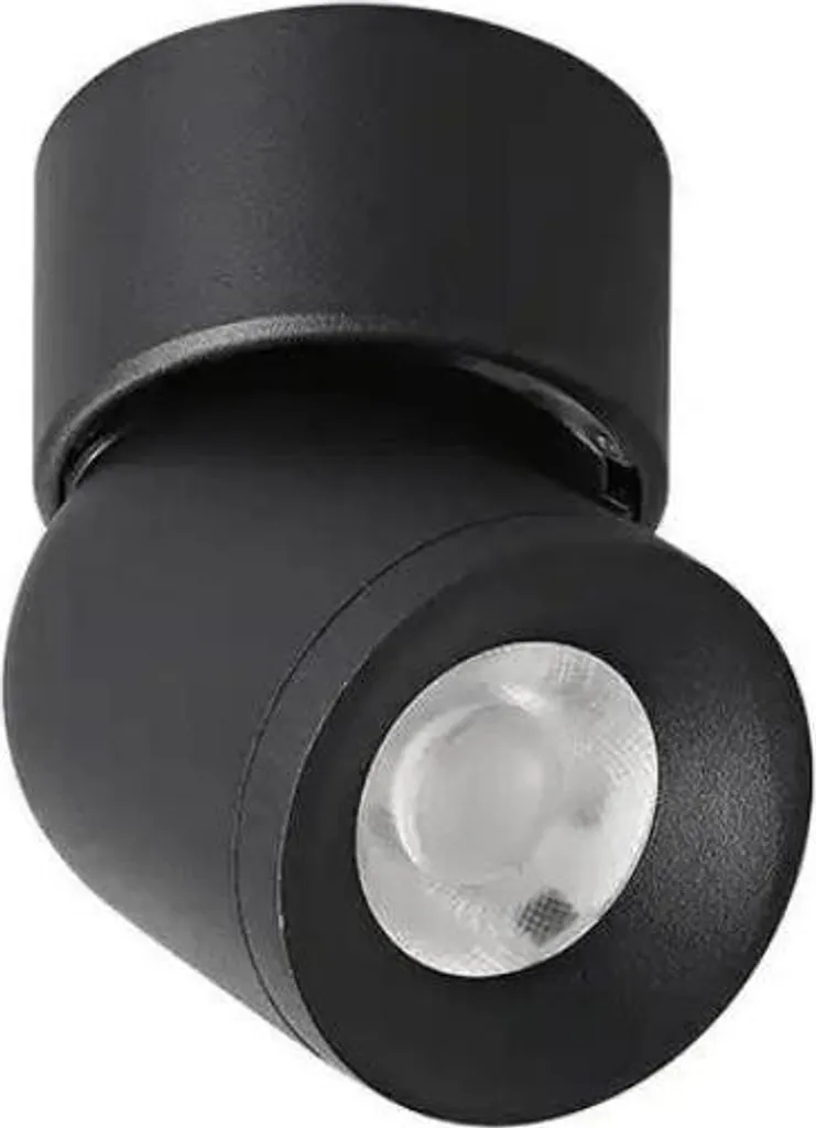 Spot LED Noir pour Rail Magnétique MM30 : Éclairage d'Accentuation 6W