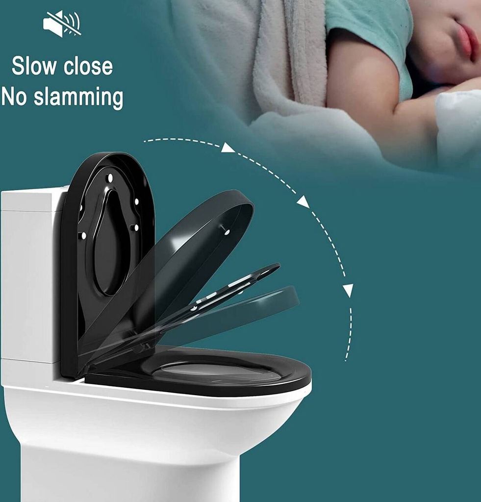 WOLTU Toilettendeckel mit Kindersitz, WC-Sitz mit Produktbild 4