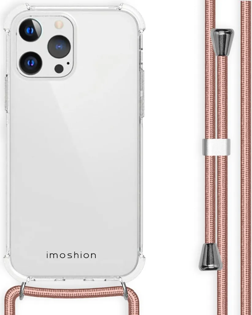 Cover imoshion iPhone 13 Pro Oro Rosa con Cordino | Protezione Fashion