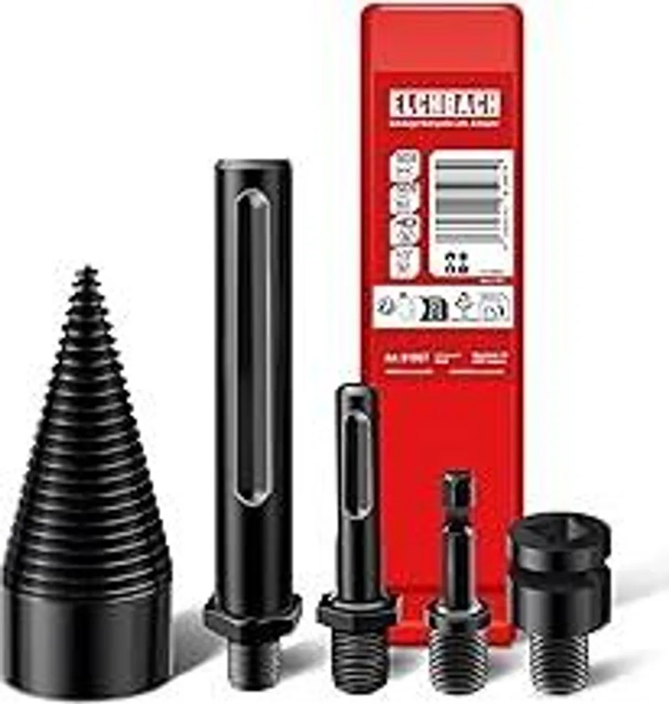 ELCHBACH Punta Spaccalegna Conica 42mm - Acciaio Carbonio 4-in-1