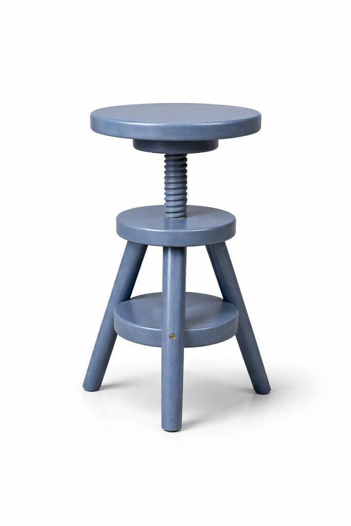 Hocker Massiv Schemel Stuhl Sitzmöbel Buche Drehhocker Produktbild 