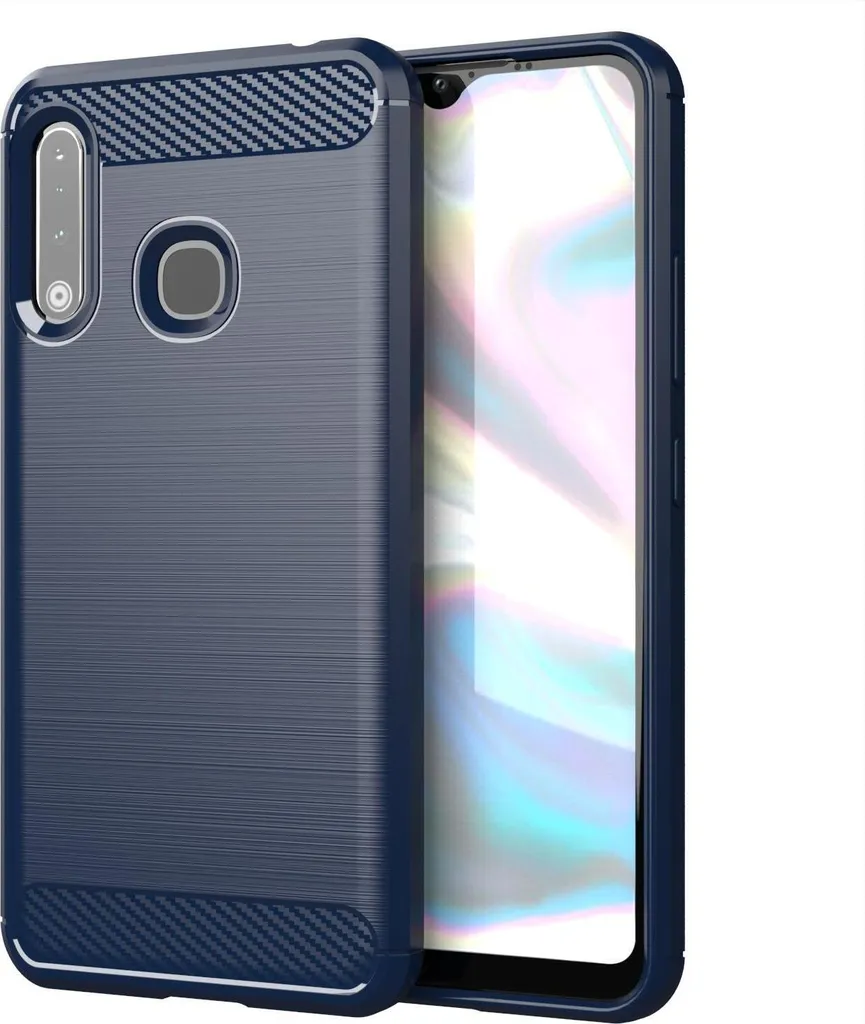 Custodia Samsung A70e Blu Cadorabo - Cover Sottile Candy Design TPU