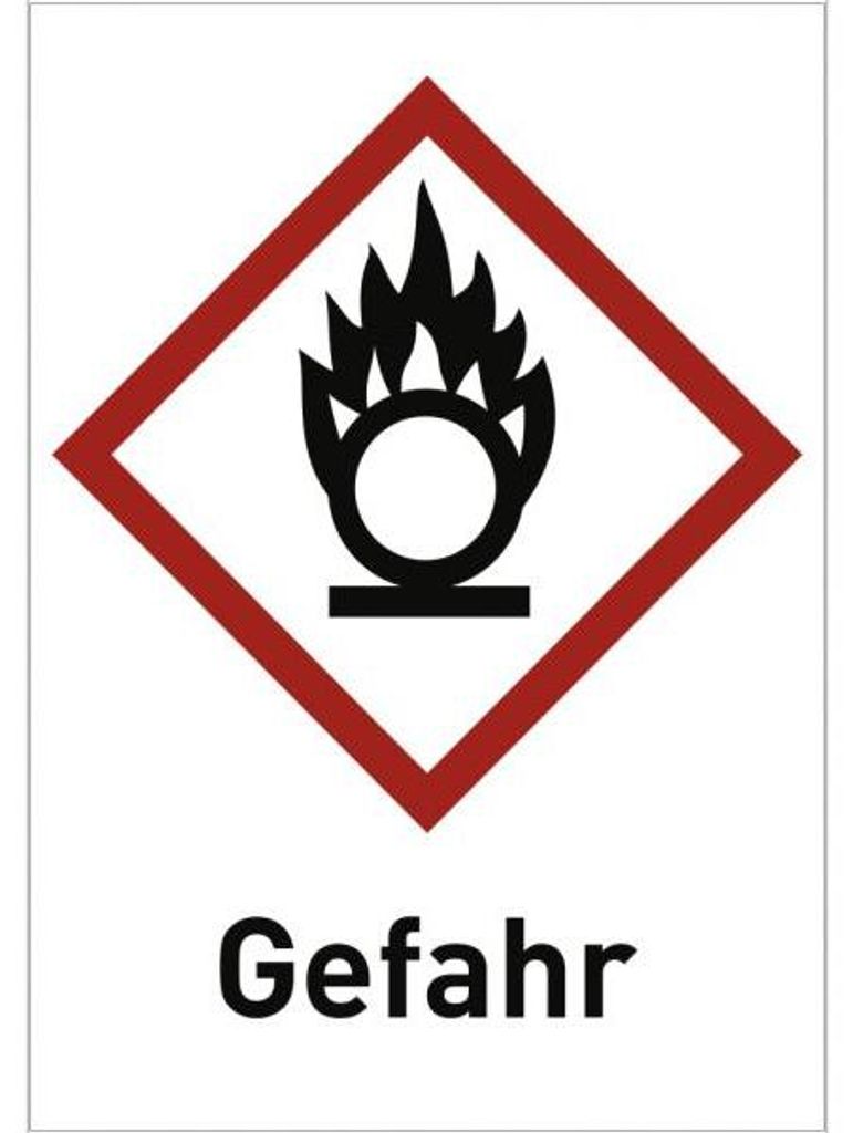 Dreifke® Aufkleber Oxidierend (GHS 03) Gefahr, Folie, 52x74 Produktbild 