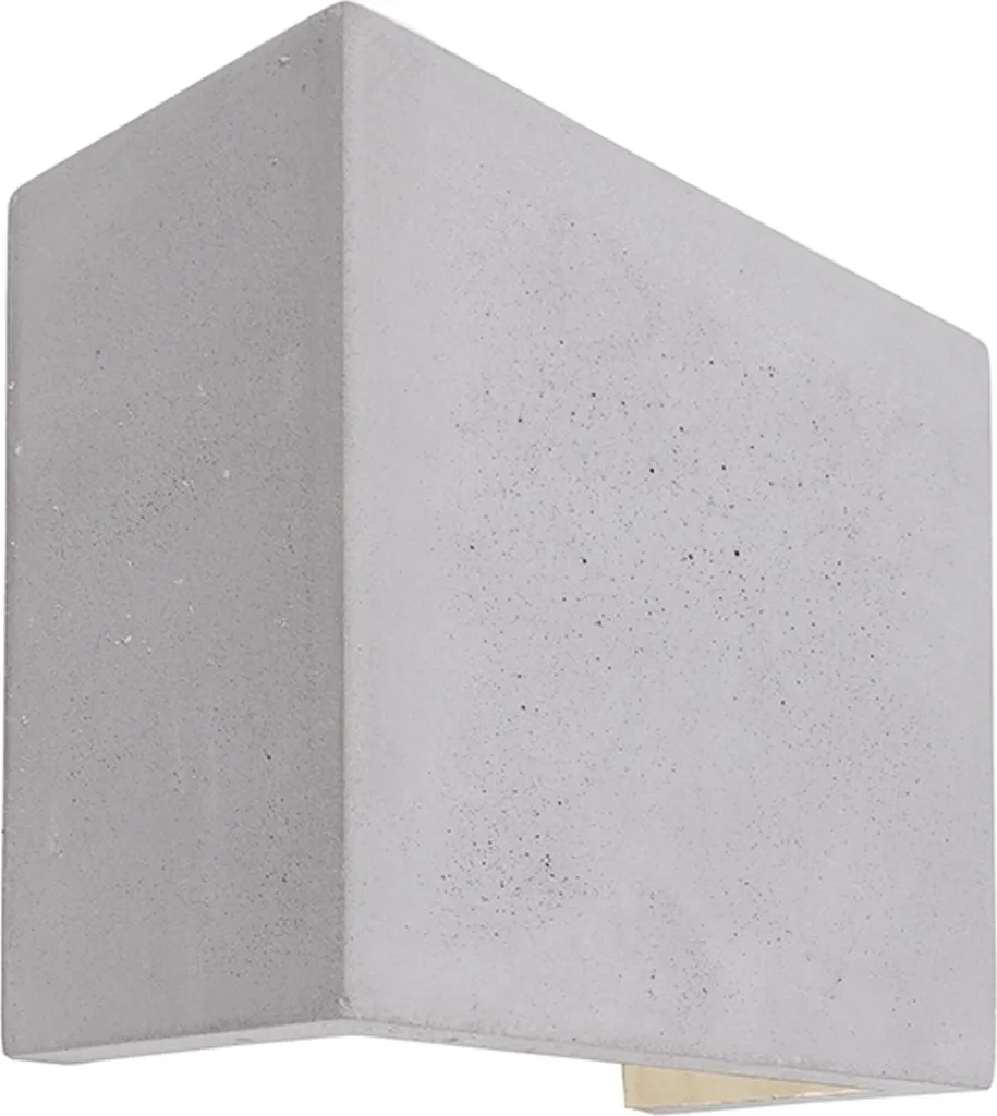 Applique LED 6W UpDown Quinta II en béton gris personnalisable 125mm