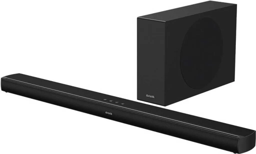 Barre de son Aiwa HE-1200SW Ultra Slim 2.1 avec caisson de basse actif