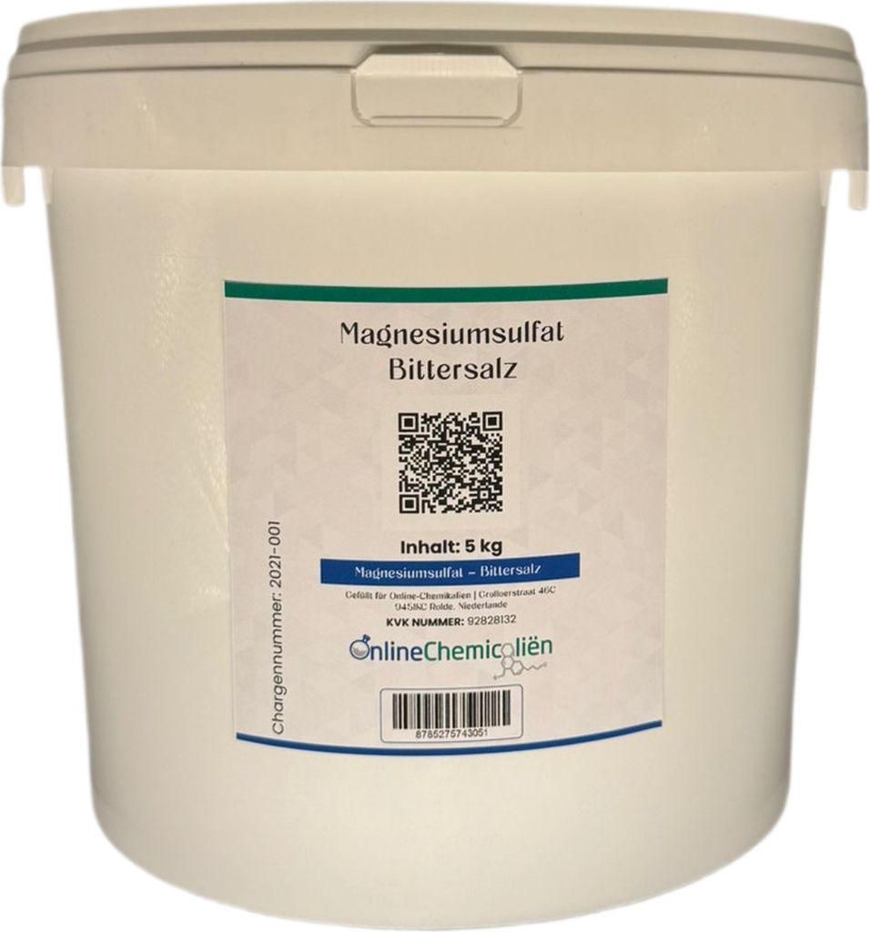 GiDeli Epsom - Sale Da Bagno Da 5 Kg Di Solfato Di Magnesio Di Grado Farmaceutico In Un Secchio, 100% Puro Sale Naturale, Pediluvio, Cura Della Pelle, Bagno Di Relax (5000 G - Foto 3