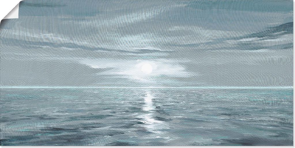 ARTland Poster Eisblaues Meer Größe: 150x75 cm