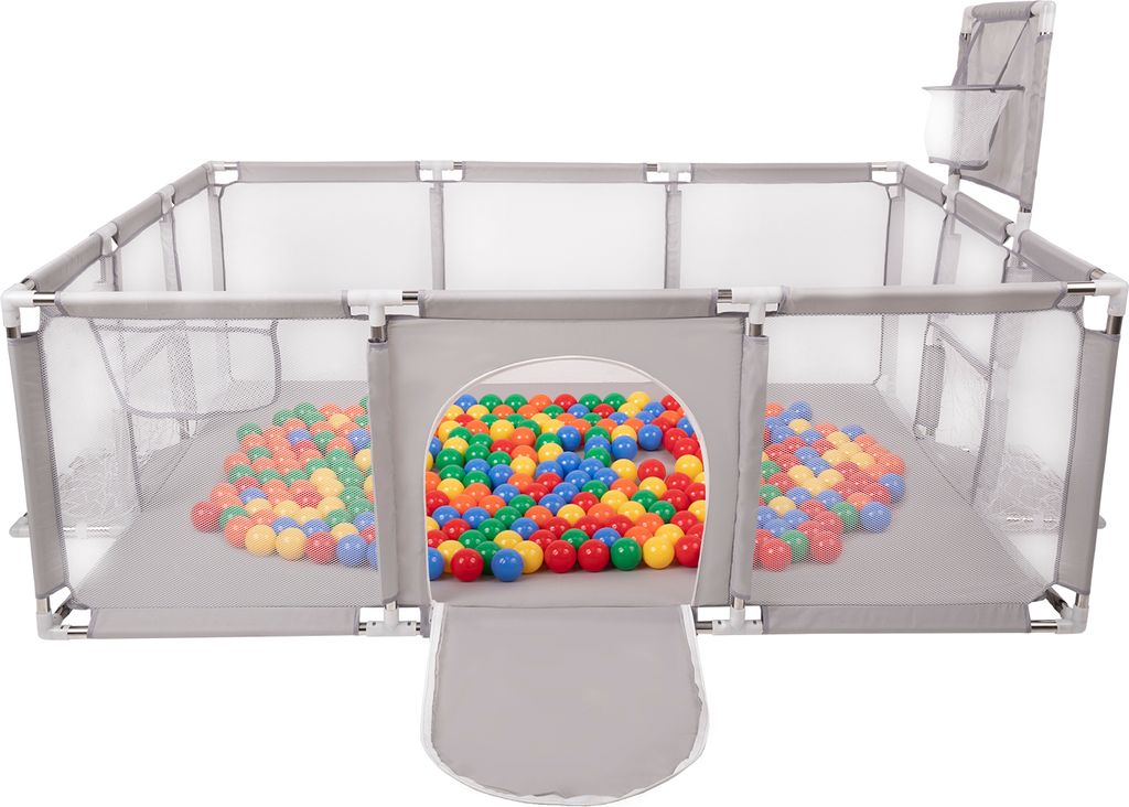 Selonis laufstall baby großer spielplatz mit 100 bälle Produktbild 