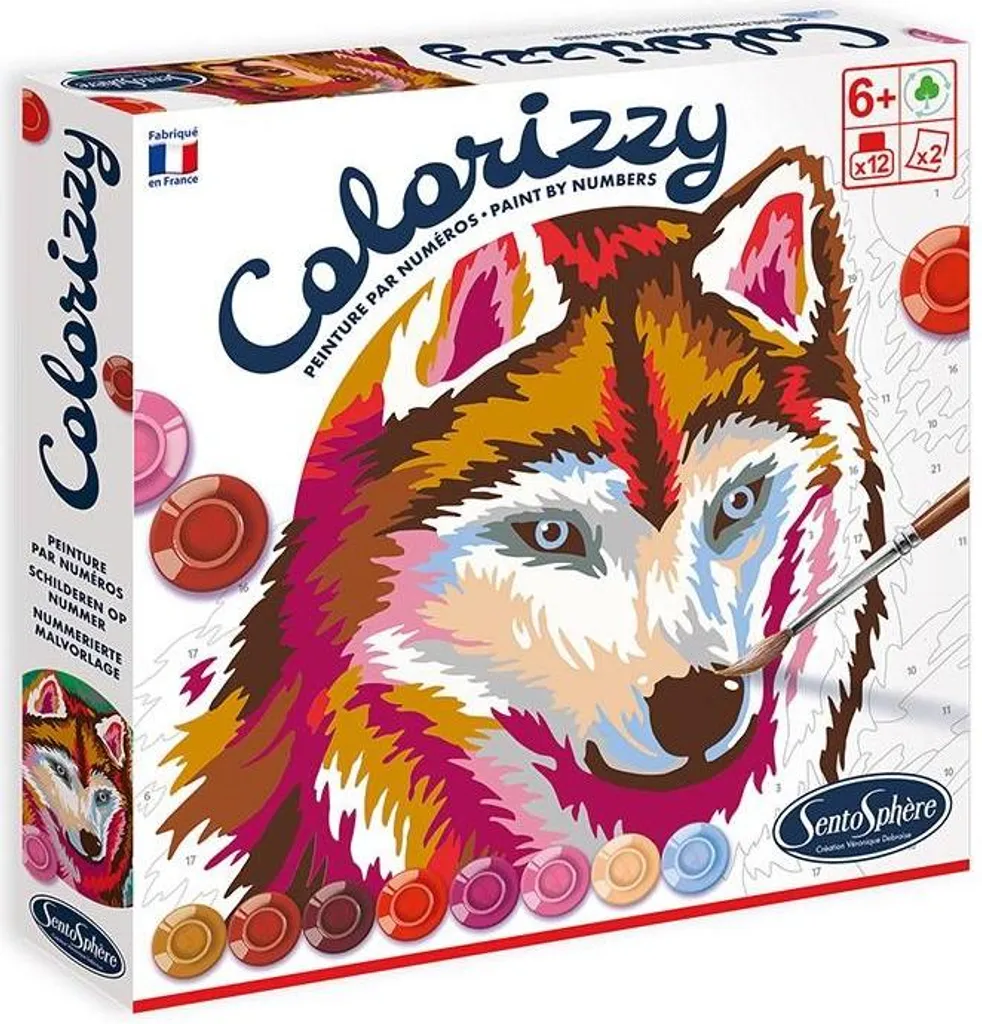 Kit Peinture par numéros Enfant - Activité de Concentration forêt sauvage