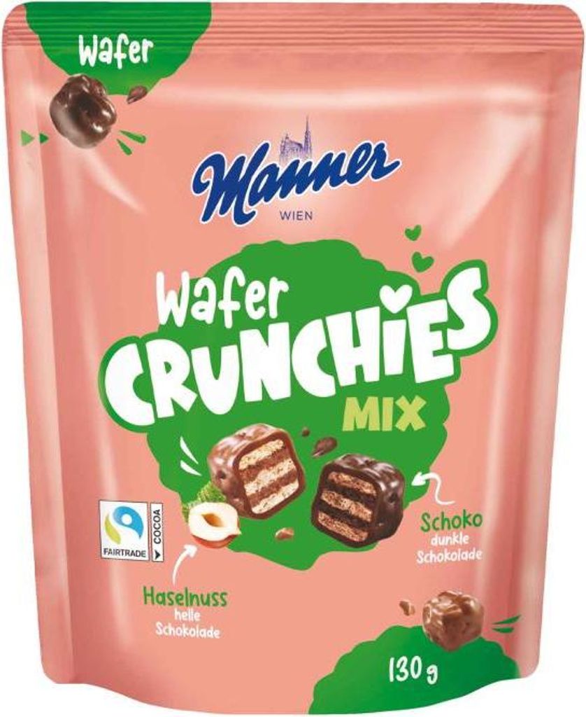 Manner Wafer Crunchies Mix 130g Produktbild 