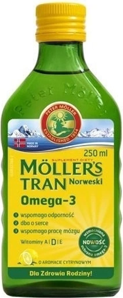 Möller's Tran Norwegisches Zitronenöl 250ml Produktbild 