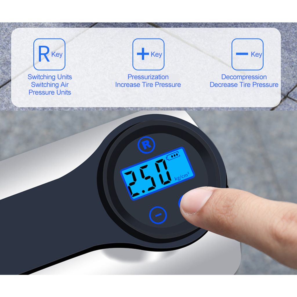 120W Digital  Luftkompressor Auto, Elektrische Luftpumpe Produktbild 11