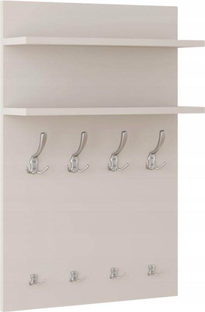 Wandhaken mit Regalen, 90 x 60 x 17 cm, Kaschmir, Satin Loft, 2 Regale