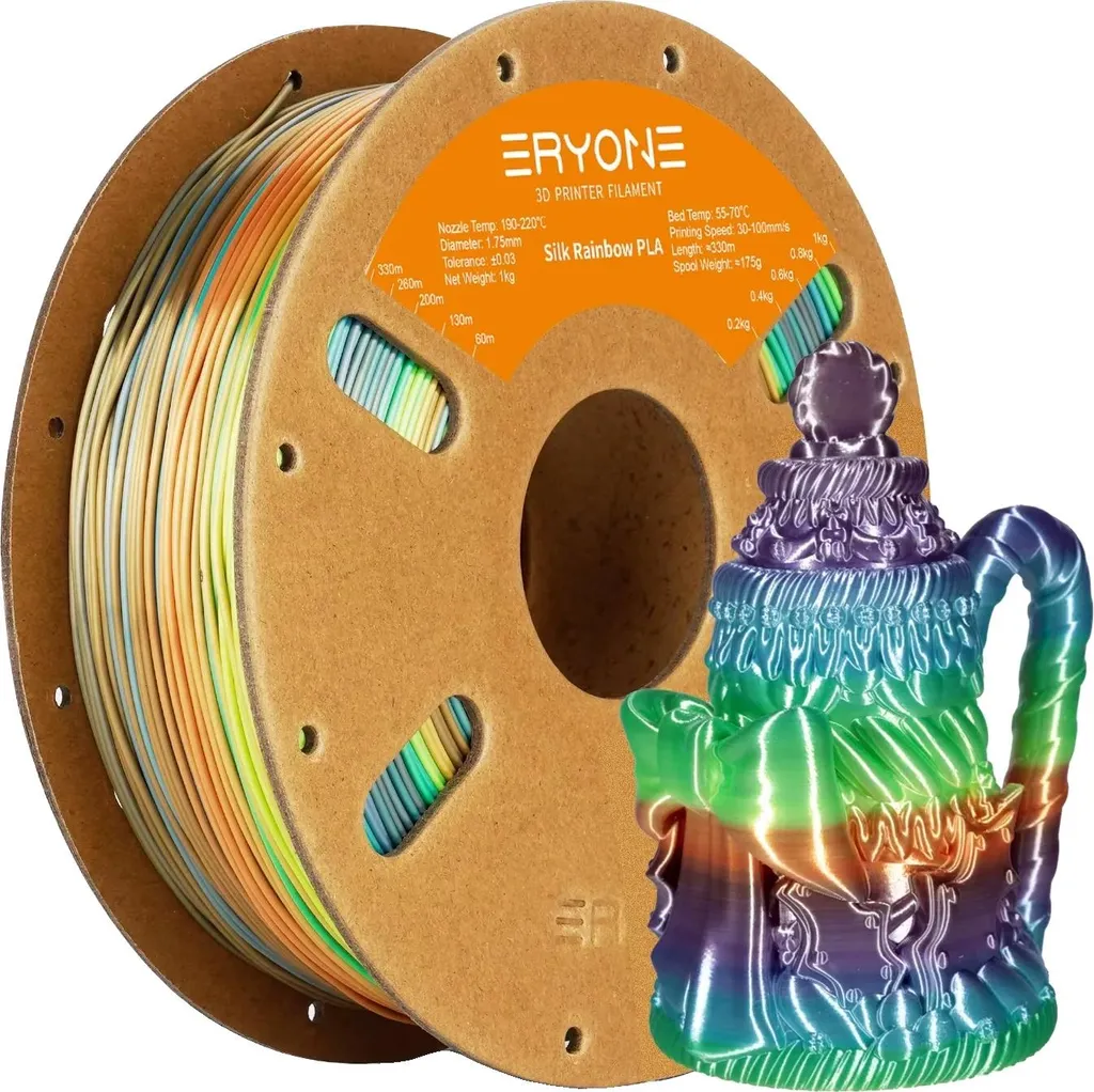Filament PLA Soie 3KG Vert Forêt Idéal Décoration et Maquettes Pro 3D