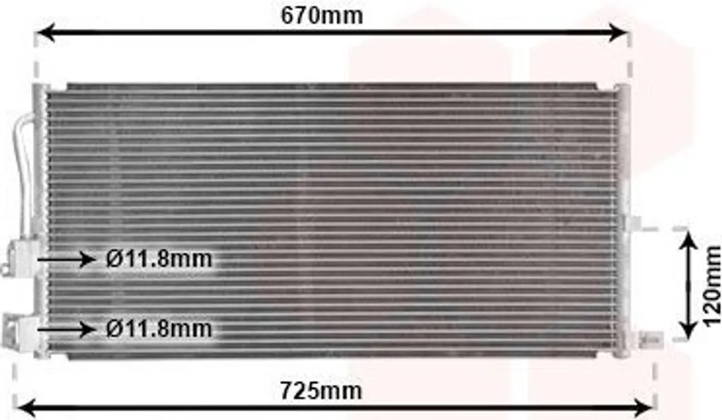 Condenseur de clim pour JAGUAR X-Type Berline X400 - Qualité VAN WEZEL