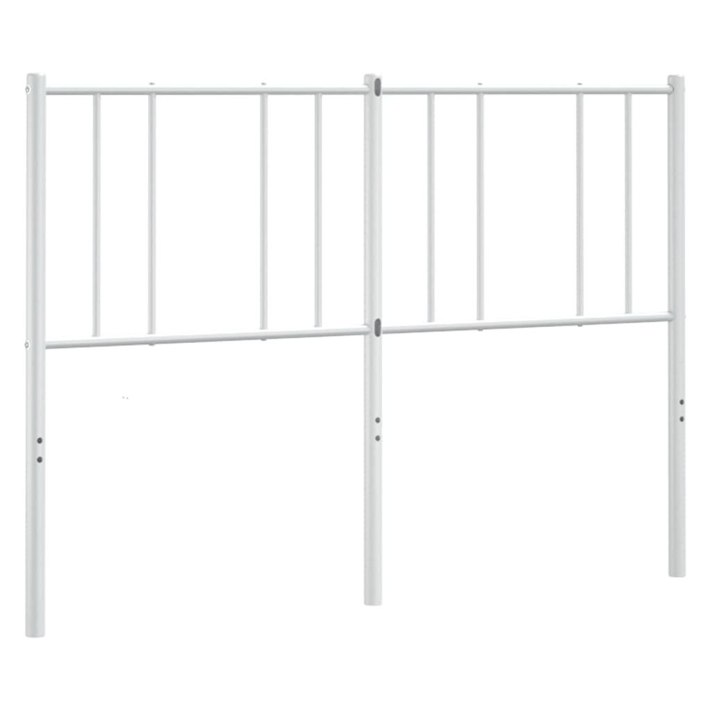 Ersatz-Kopfteil Metall Weiß 120 cm