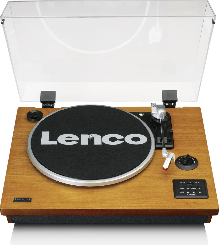 Platine Vinyle Lenco LS-55WA : Écoutez, Convertissez et Diffusez en Bois