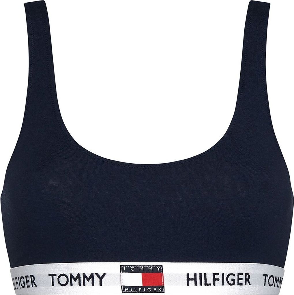 Tommy Hilfiger dames Tommy 85 bralette, katoen ongevoerd, donkerblauw