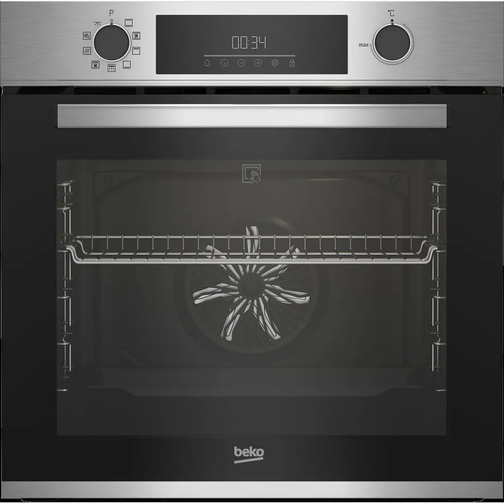 Four Encastrable Pyrolyse Beko 72 Litres Inox - Cuisson Homogène 60cm
