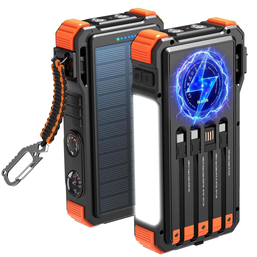 Extralink Solar Powerbank 20000mAh 45W Induktion LED