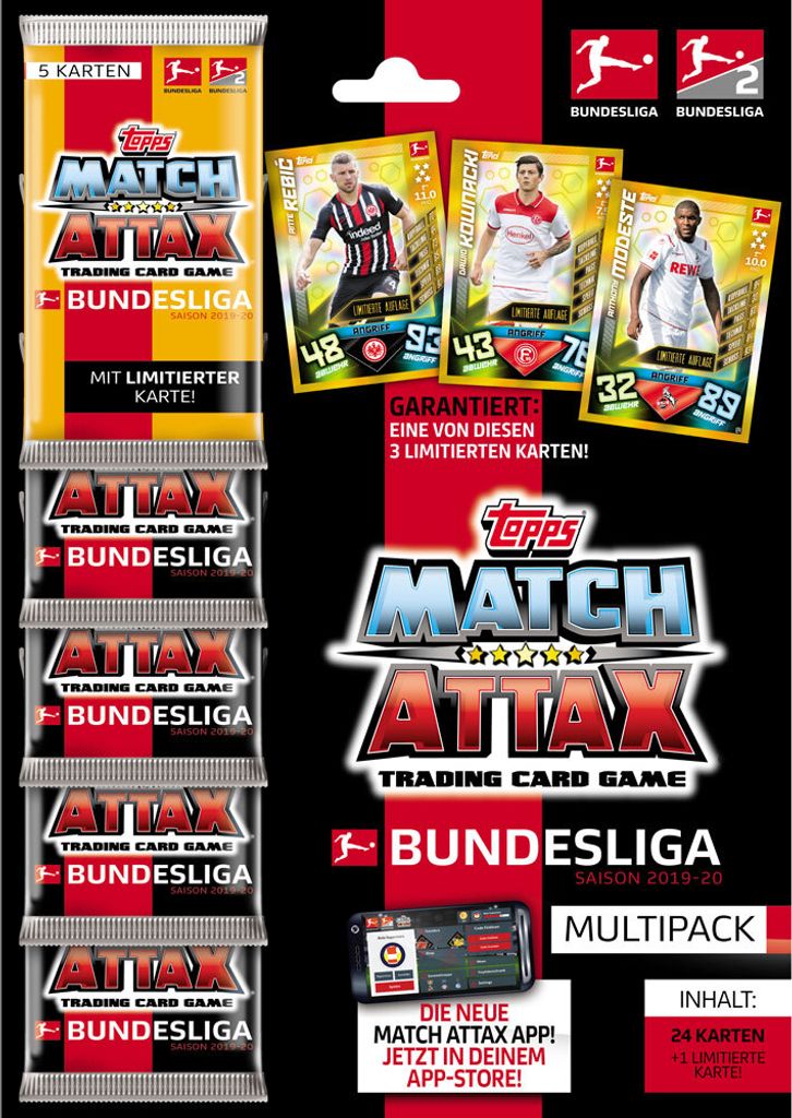Topps Match Attax 2019/20 - 1 Multipack - Deutsch