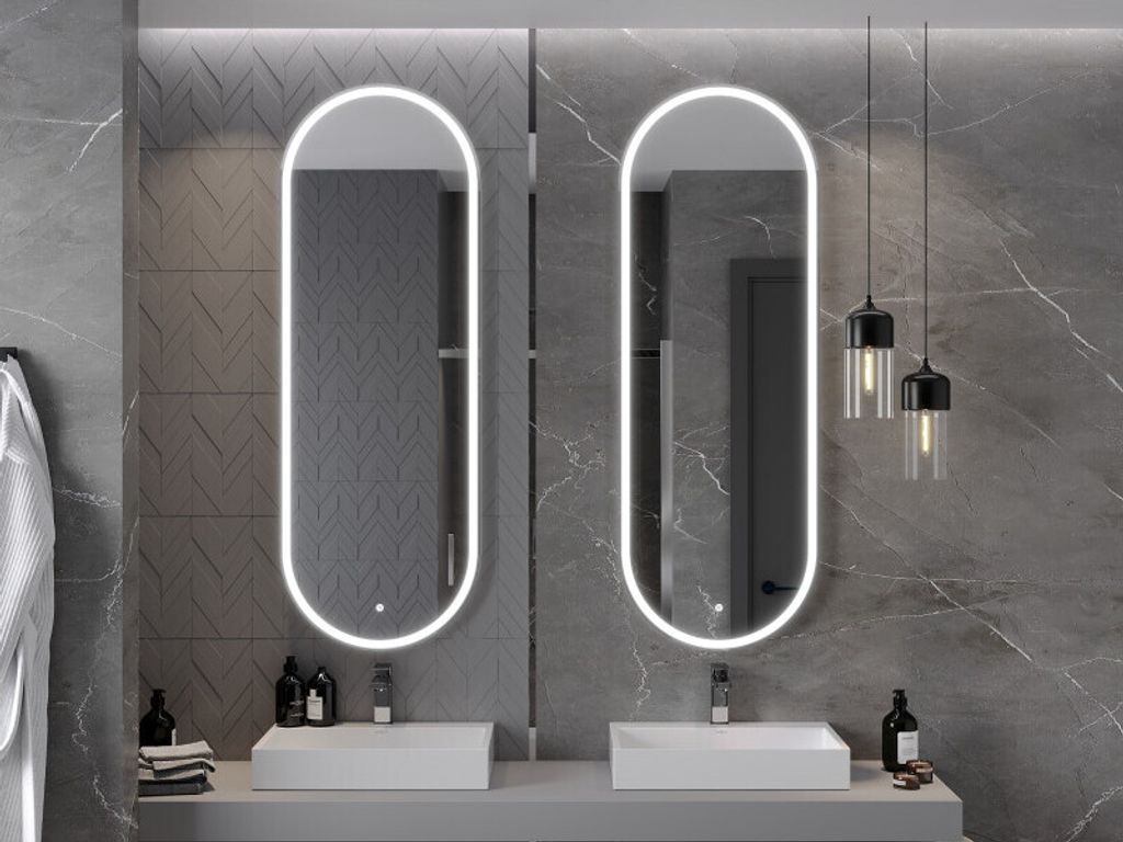 Mexen Bono podsvícené koupelnové zrcadlo 55 x 155 cm, LED Obrázek produktu 4