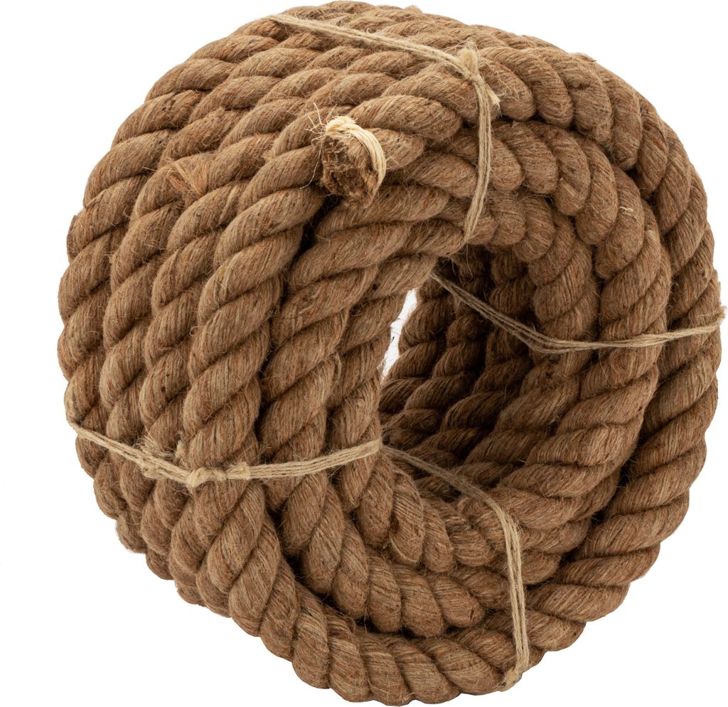 NKlaus Juteseil Tauwerk aufgerollt 10m Naturfasern Hanfseil Maritime Dekoration 14960